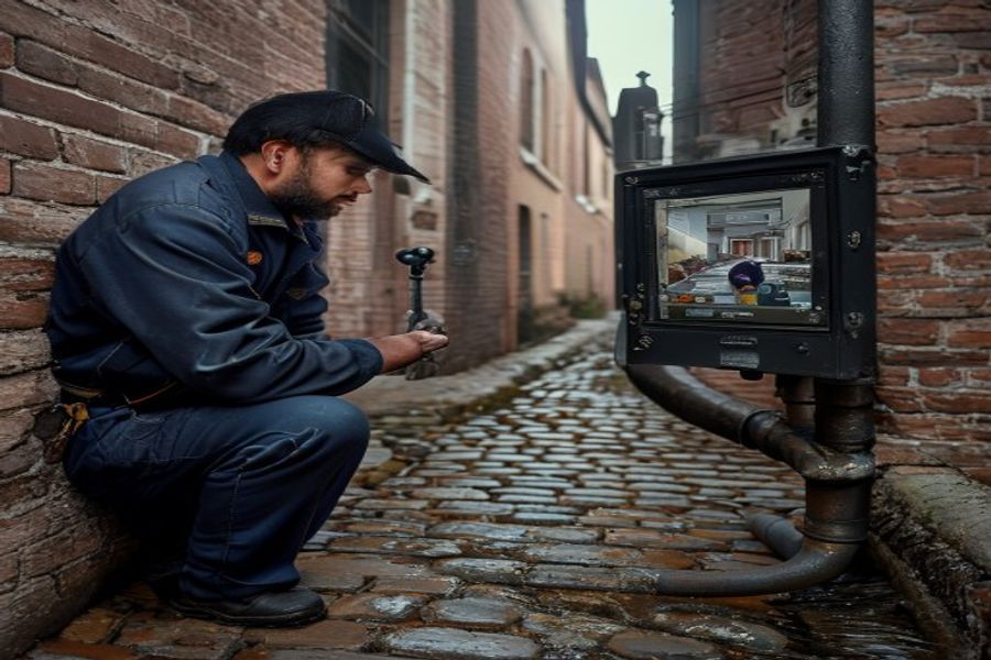 Sewer Camera Inspection in Lockerbie Square, Indianapolis