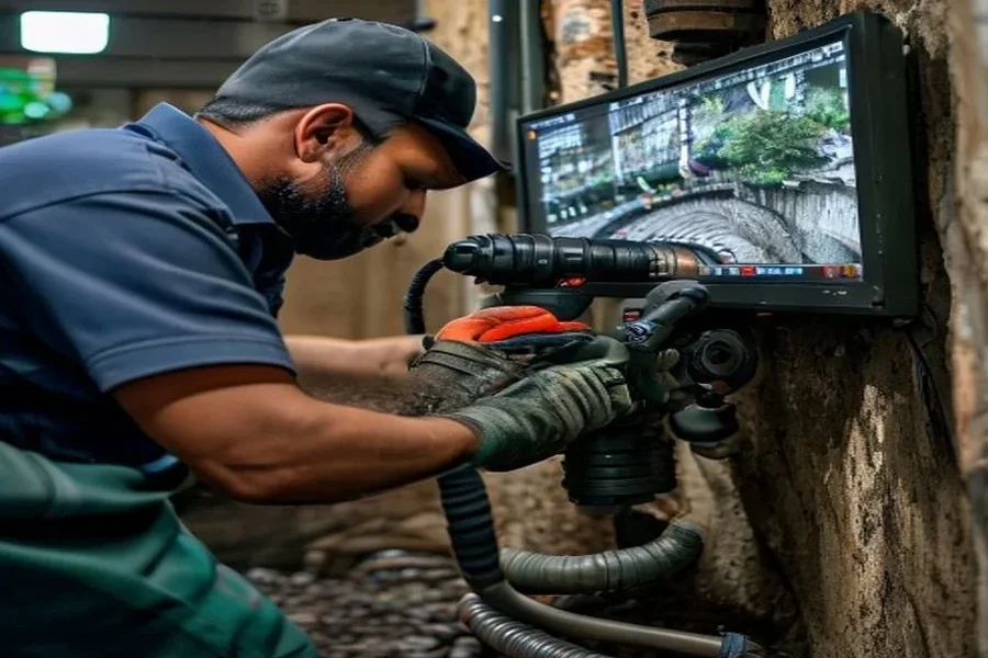 Sewer Camera Inspection in Mass Ave (Massachusetts Avenue), Indianapolis
