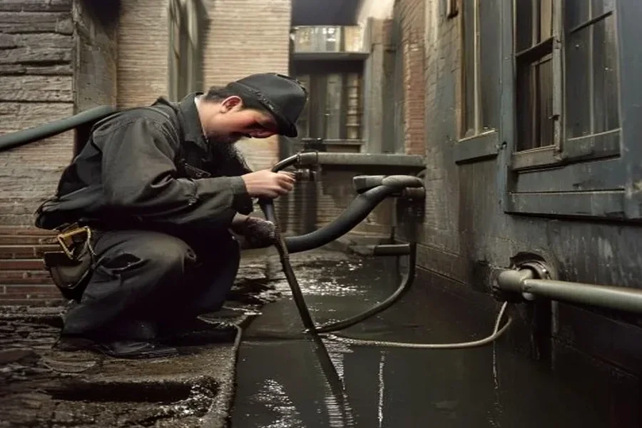 Sewer Line Cleaning in Downtown Indianapolis, Indianapolis